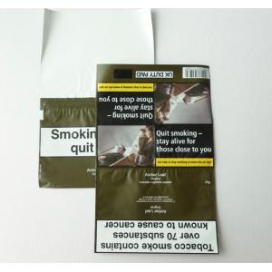 Custom plastic 30g Rolling Tobacco Plastic Pouch with Adhesive