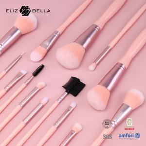 Synthetic Hair Plastic Handle Makeup Brush 14pcs Kit With Concealers