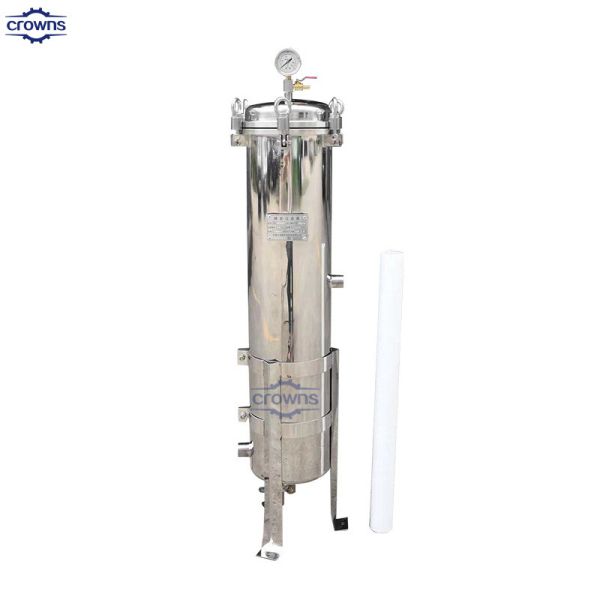 Stainless steel cartridge filter housing with cartridge PP/PE/PTFE/metal