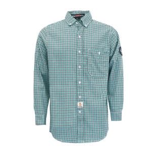 China Mens Cotton 210gsm Fire Resistant Shirts Arc Welder Snap on sale