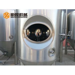 600 L Bright Polished Beer Fermentation Tanks , Large Conical Fermenter
