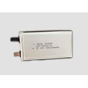 China Low Self-discharge CP783970 5500mAh 3V Lithium Pouch Cell on sale