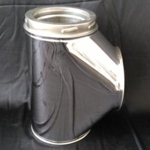 Prefabricated Angled Chimney Pipe , Chimney Exhaust Pipe High Thermal Resistance