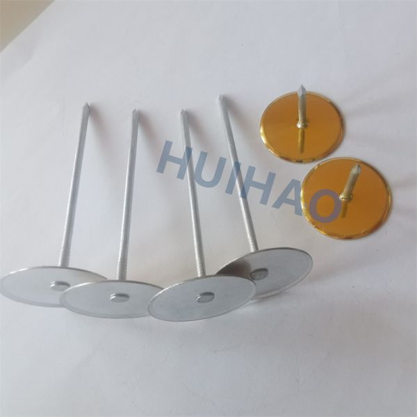 12ga X 1 1/2 '' Cup Head Weld Pins With 30 Mm Insulated Head