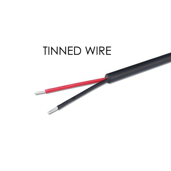 Custom Panel Mount USB A Female to Bare Wire Tinned Open End Cable