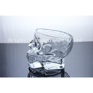 Clear Glass Skull Beer Cup, mini wine glass shot glass