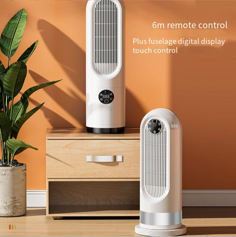 52*15 CM Tower Fan Space Heater Portable Electric PTC Heater for Household Heating