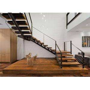 Exterior Stainless Cable Stair Railing System , Stainless Steel Decking