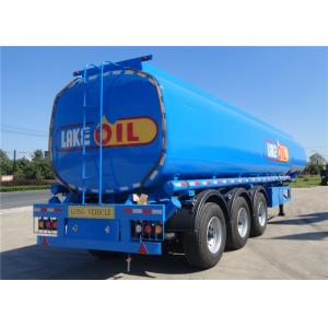 FUWA Axle 42cbm Fuel Tank Trailer With 3 Compartments