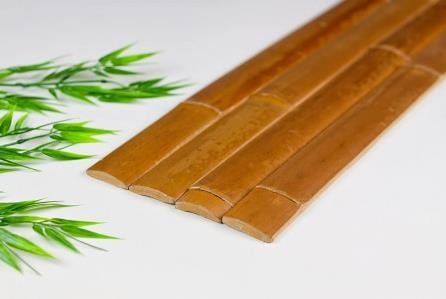 Buy Biodegradable Natural Half Bamboo Poles Bamboo Slats Size Customized For Decoration at wholesale prices