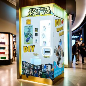 Personalized Phone Case Vending Machine Automatic Printing Kiosk For High Foot