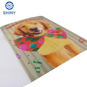 OEM Happy Birthday Musical Greeting Card Glossy Lamination