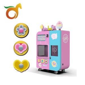 Fully Automatic Cotton Candy Vending Machine GPS Positioning L650*W1300*H1750mm