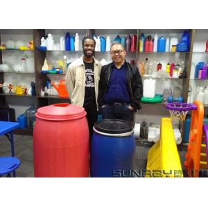 Blue Plastic Barrel Making Machine , 120L Drum Blow Moulding Machine