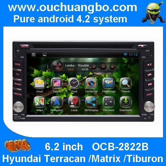 Ouchuangbo Auto Multimedia Stereo Radio DVD Player for Hyundai Terracan /Matrix /Tiburon GPS Nav iPod OCB-2822B