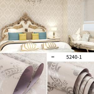 Adhensive Installation Purple 3D Wallpaper for Bedroom Walls PVC Living Room