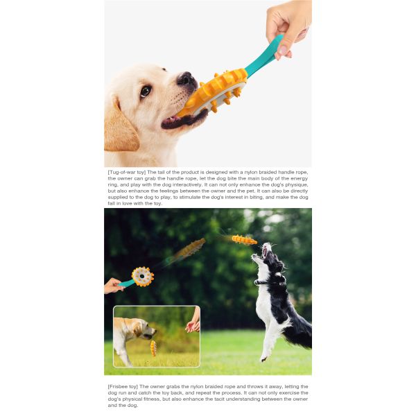 Pet Toy Pet Dog Teeth Grinding Toy Ring Dog Toothbrush Dog Chew Toy