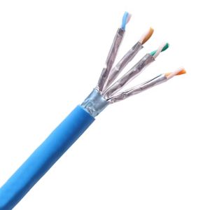 Shielded CAT8 Cable 22AWG FFTP 2000MHz Industrial LSZH Ready 1000FT