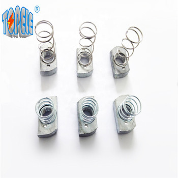 Buy Pre Galvanized Steel M6 Long Spring Channel Nut at wholesale prices
