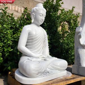 Wholesale Garden Decoration White Marble Buddha Statues