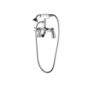 Double Handles Bath Shower Mixer Faucet For Sophisticated Bathroom T8046N