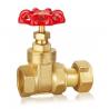 Forged Brass Gate Valve DN32 DN40 CW617 Water Control Valve With Thread WRAS for sale