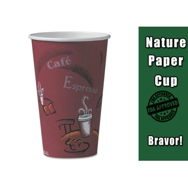 Buy 16oz Personalised Double Wall Paper Cups , Insulated Paper Cups With Lid at wholesale prices