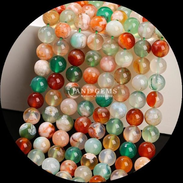 Multi-color Agate AlaShan Cherry Agate Perfect for Your Jewelry Business Natural Gemstone Beads