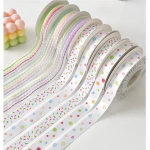 White/ Customized Colors International Children's Day Candy Cocoa Ribbon Flower