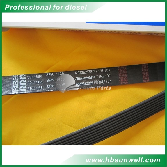 Buy Dongfeng Cummins Engine spare parts V-ribbed belt 3911568 8PK1435 at wholesale prices