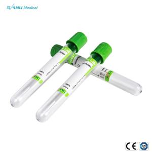 Green Cap Glass Blood Collection Tube