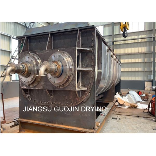 Thermal Oil Indirect Heating Vacuum Paddle Dryer Equipment For Sludge