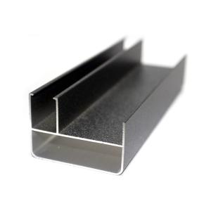 Shiny Metal Grey 6m T6 Powder Coated Aluminum Profiles