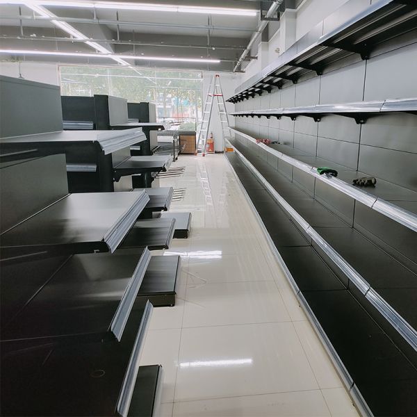 Heavy Duty Customizable Supermarket Metal Shelves Adjustable Shelves And Height