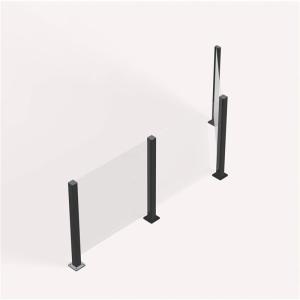 Balcony Aluminum Glass Railing Handrails Staircases For Decks Atriums