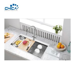 33x22x10 single bowl SUS304 stainless steel commercial topmount handmade house