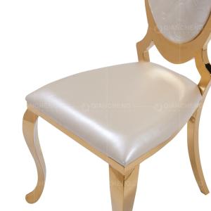 50x59x112cm Gold Wedding Chairs stainless steel Royal Furniture Chairs