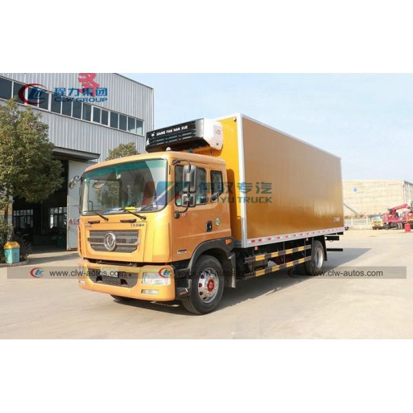 Buy Dongfeng 10 - 15 Tons Food Transport Refrigerator Van Truck at wholesale prices