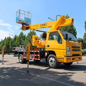 High altitude operation truck aerial platform work vehicle with large work