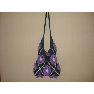 Bag Large shoulder bag handbag tote purse purple green bag