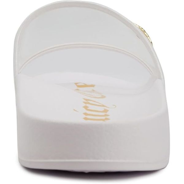 EVA Material Slip On Beach Flat Sandals With Transparent Uppers Customizable