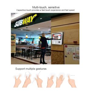 15.6 Inch WiFi Wall Mount Self Service Payment Touch Screen Kiosk Supporting