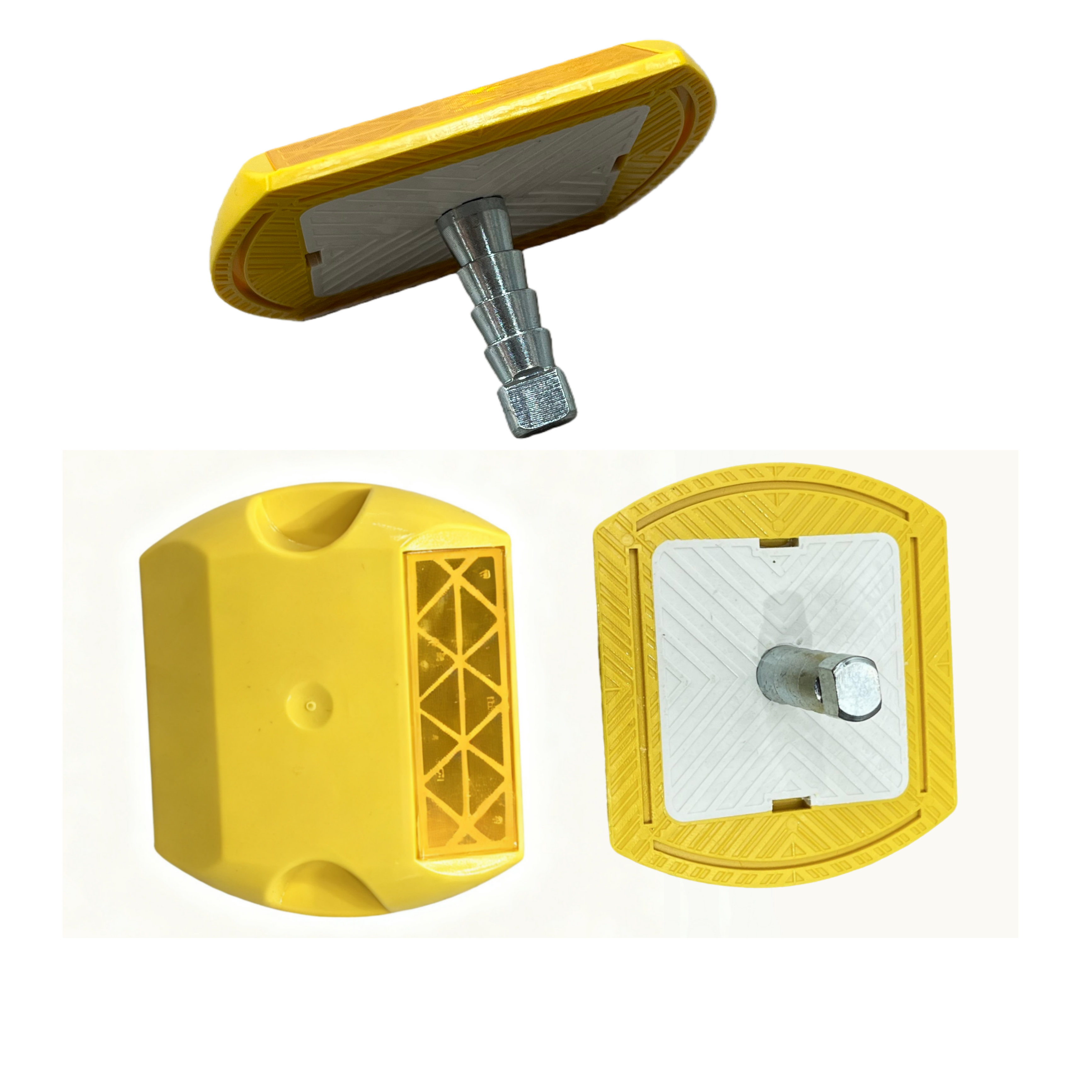New Style Marking ABS Plastic Road Stud with Ground Mount with Pin Options