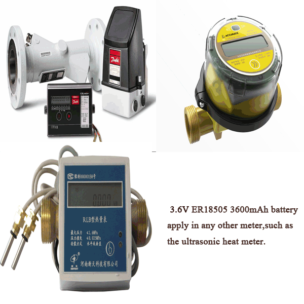 3.6V LiSOCL2 Rechargeable Li-On Battery For Ultrasonic Heat Meter