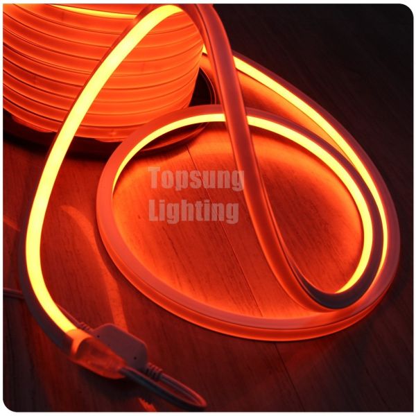 IP68 waterproof led neon flex for outdoor decoration 16*16mm square shape neon rope DC 24V orange