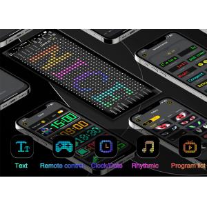 Flexible LED Sign Board 16*32 App Control Programmable Message Scrolling Display