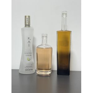 700ml Square Whiskey Glass Bottle -Customization, Super Flint Glass Bottle,