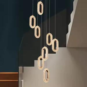3200-6500K Three Colors Changing Light LED Chandelier Modern Light Luxury