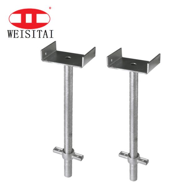 Buy 34MM Adjustable Scaffolding U Head For Scaffolding Jase Base at wholesale prices