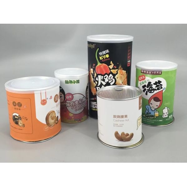 Custom Packing Milk Powder Can Oil Tin Can Food Can With Plastic Cap 0.25mm Thickness